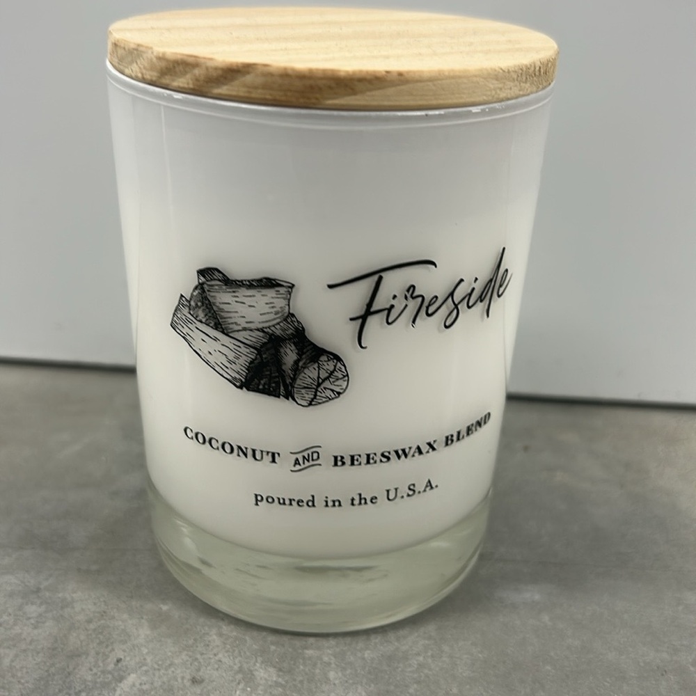 Scentsational Fireside Candle Large Glass Jar 11 Oz  Coconut Wax Blend
